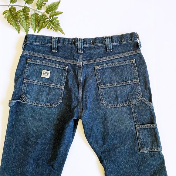 Vintage LEE Carpenter Jeans Tapered cropped Leg - Picture 1 of 10